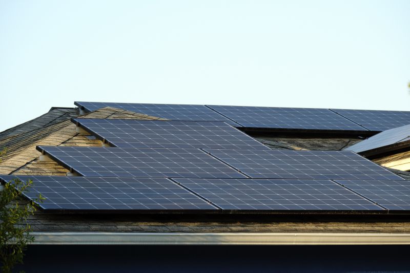 Solar Panel Array on Home Roof