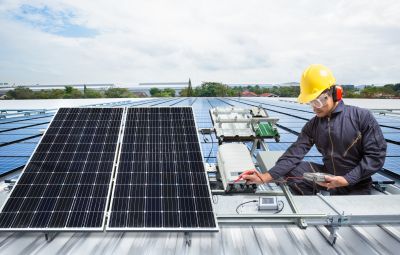 Repaired Solar Panel System